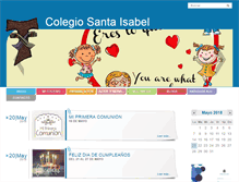 Tablet Screenshot of colegiosantaisabel.net